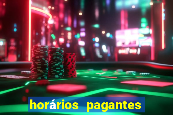 horários pagantes pg soft