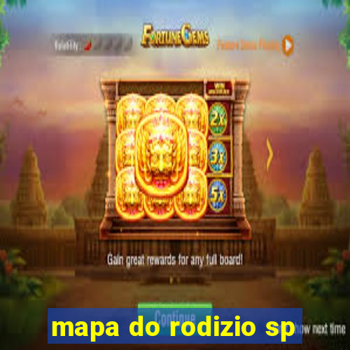 mapa do rodizio sp