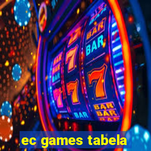 ec games tabela