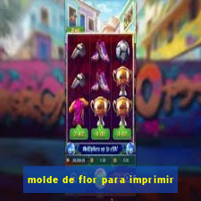 molde de flor para imprimir