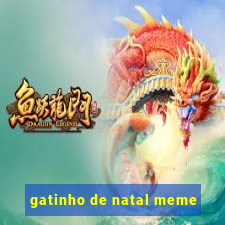 gatinho de natal meme