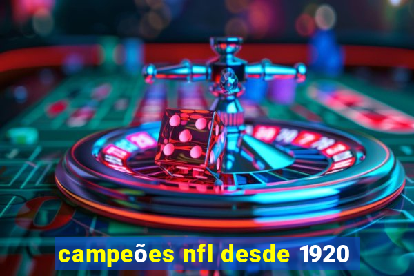 campeões nfl desde 1920