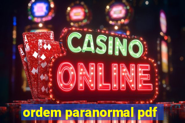 ordem paranormal pdf