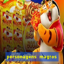 personagens magros de desenhos