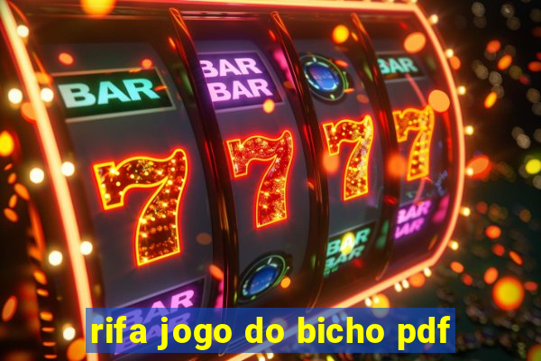 rifa jogo do bicho pdf